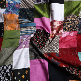 Buy Multicolor Handcrafted Patchwork Cotton Kurta Material