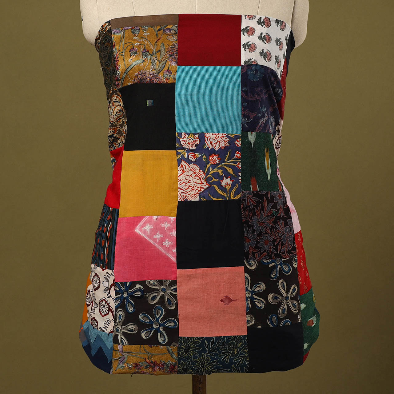 Buy Handcrafted Patchwork Cotton Kurta Material