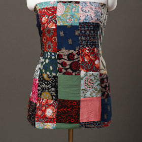 Multicolor - handcrafted patchwork cotton unstitched kurta