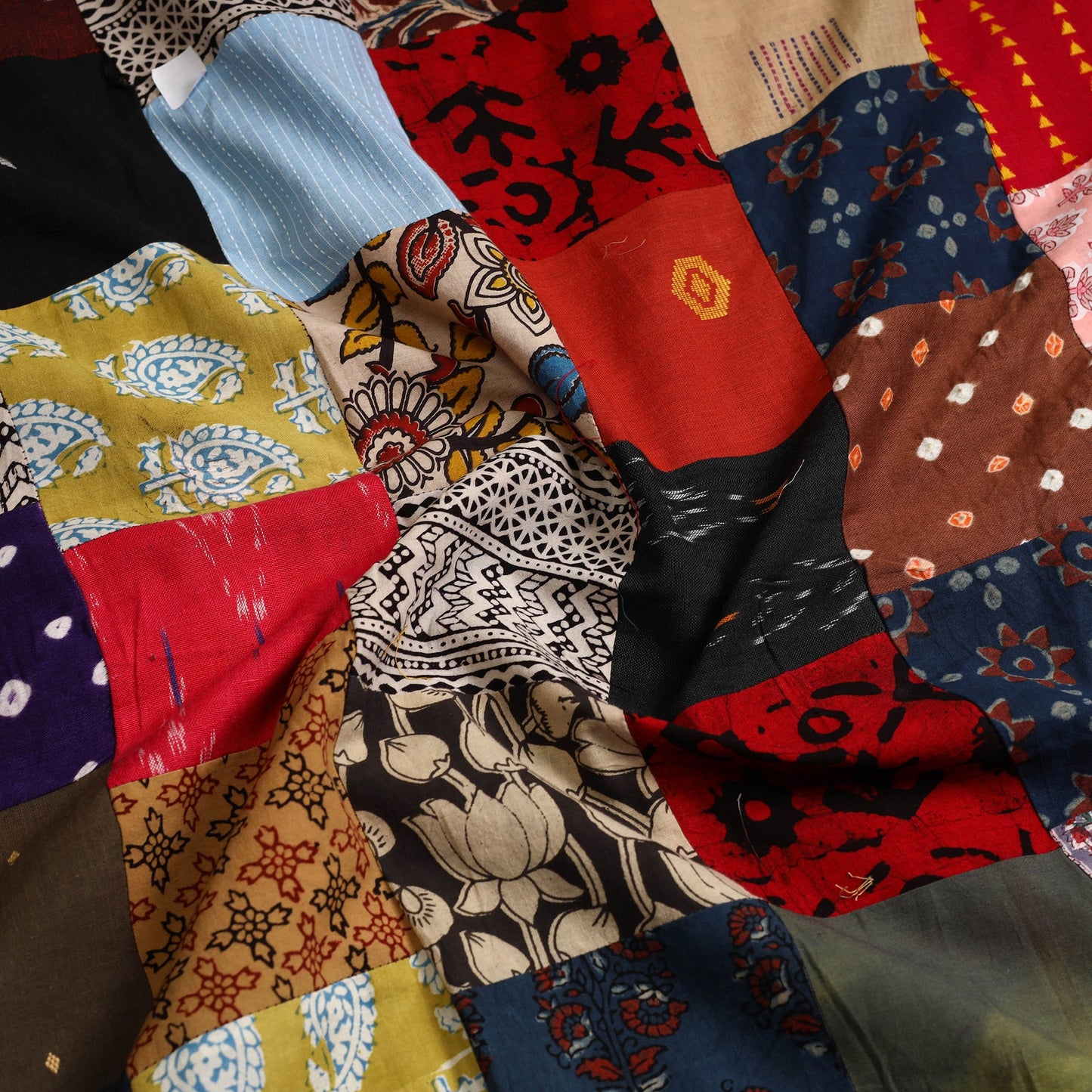 Buy Handcrafted Patchwork Cotton Kurta Material