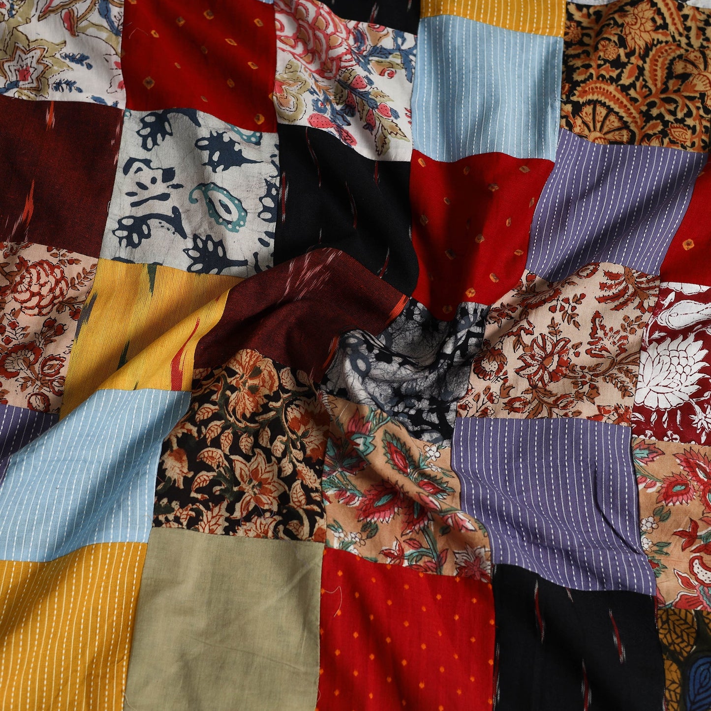 Buy Handcrafted Patchwork Cotton Kurta Material