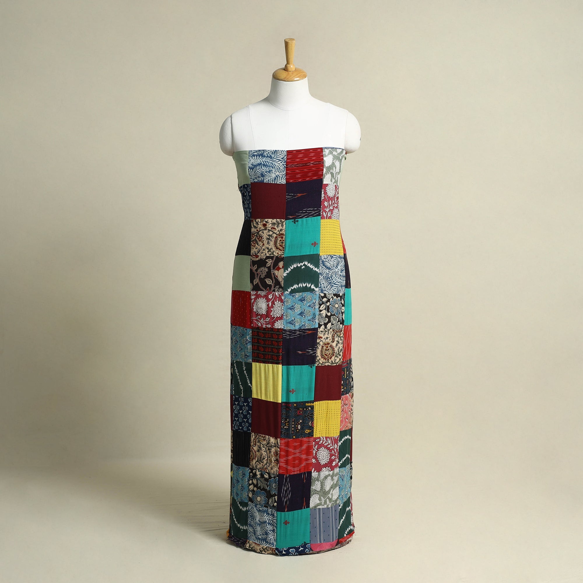 Buy Handcrafted Patchwork Cotton Kurta Material