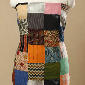 Multicolor - Handcrafted Patchwork Cotton Kurta Material (2.6m) 26