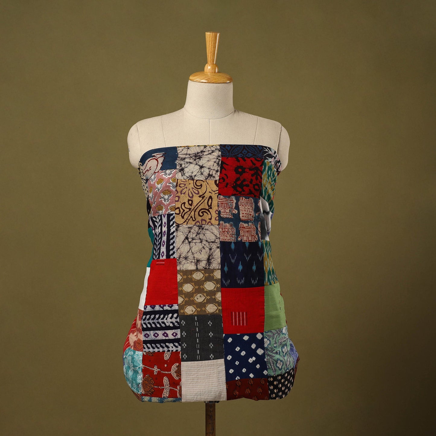 Buy Handcrafted Patchwork Cotton Kurta Material