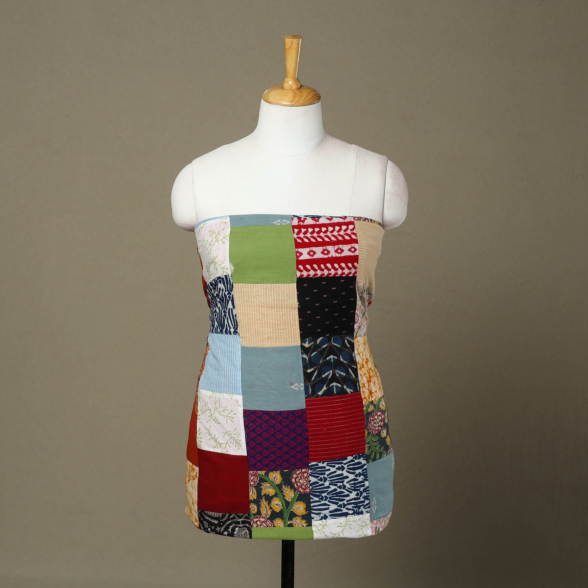 Buy Handcrafted Patchwork Cotton Kurta Material