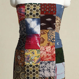Multicolor Handcrafted Patchwork Cotton Kurta Material