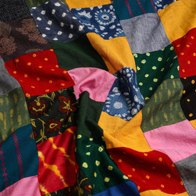 Buy Multicolor Handcrafted Patchwork Cotton Kurta Material