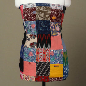 Multicolor - handcrafted patchwork cotton unstitched kurta