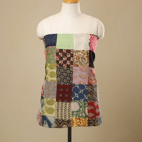 Buy Multicolor Handcrafted Patchwork Cotton Kurta Material