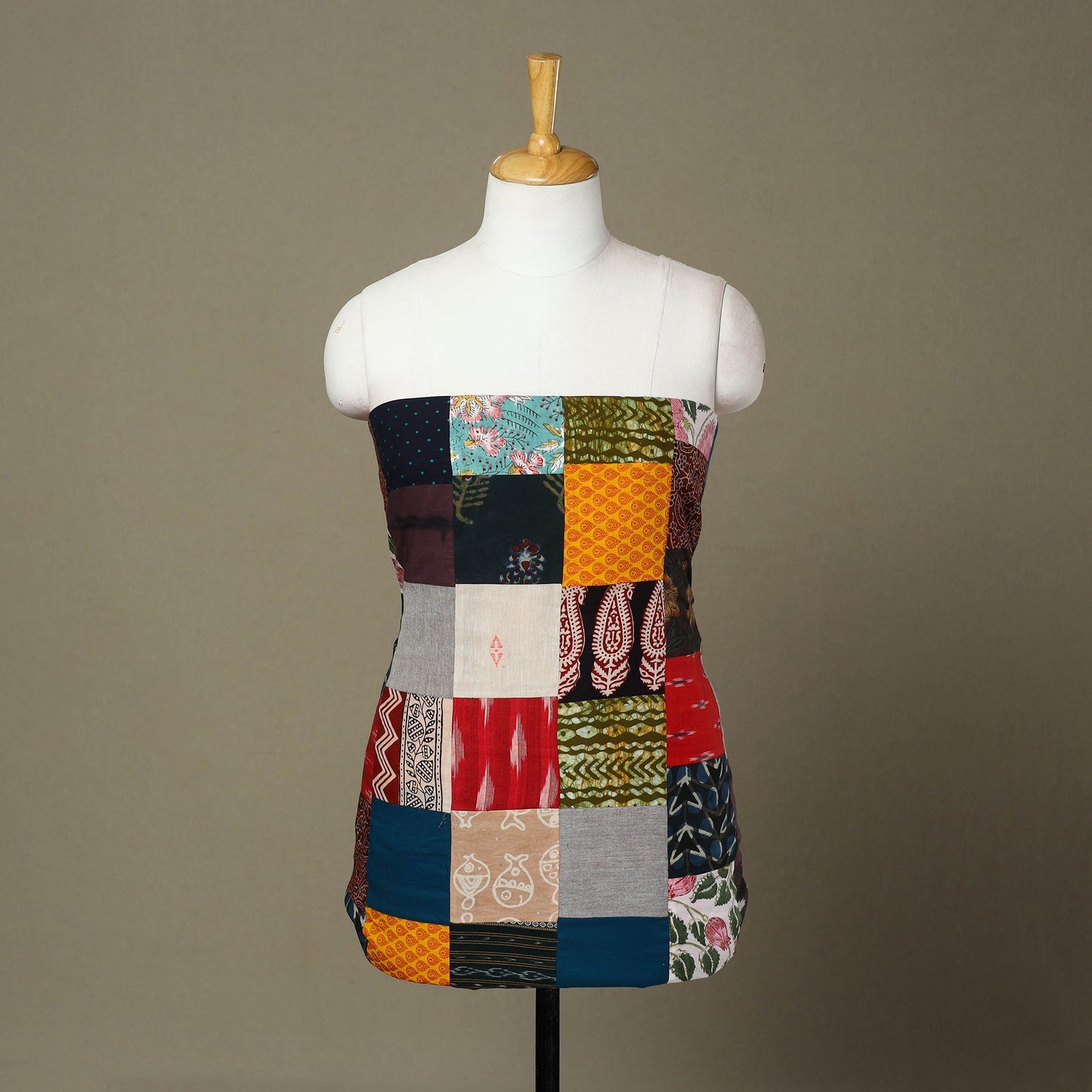 Buy Handcrafted Patchwork Cotton Kurta Material