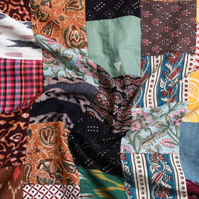 Buy Multicolor Handcrafted Patchwork Cotton Kurta Material