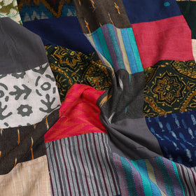 Multicolor Handcrafted Patchwork Cotton Kurta Material