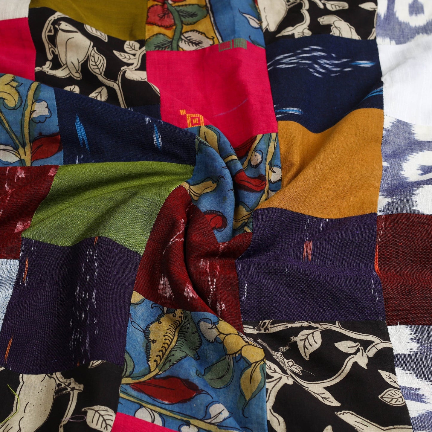 Buy Handcrafted Patchwork Cotton Kurta Material