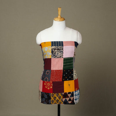 Buy Handcrafted Patchwork Cotton Kurta Material