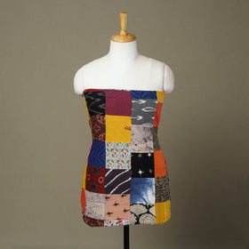 Multicolor Handcrafted Patchwork Cotton Kurta Material