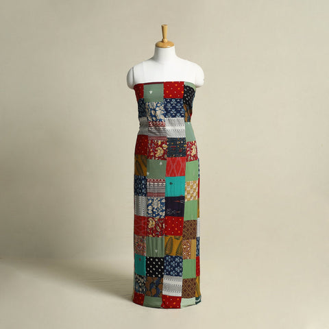 Buy Handcrafted Patchwork Cotton Kurta Material