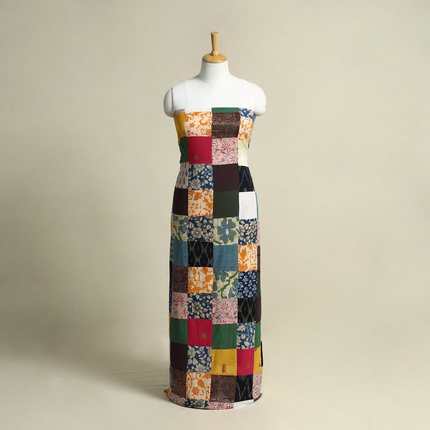 Buy Handcrafted Patchwork Cotton Kurta Material