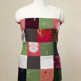 Buy Multicolor Handcrafted Patchwork Cotton Kurta Material