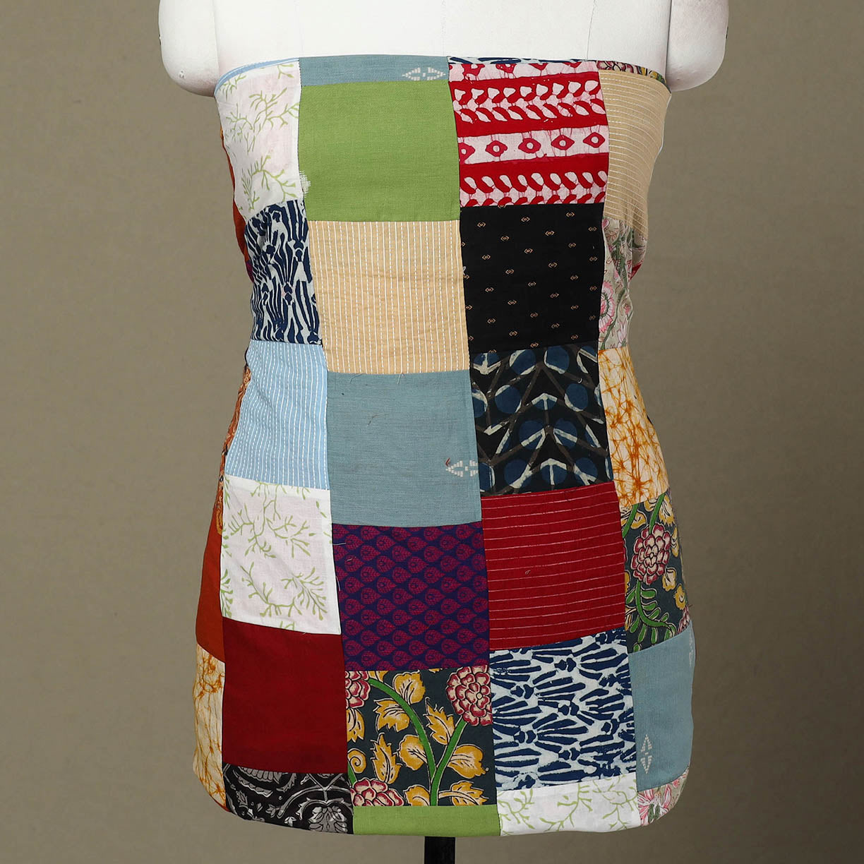 Buy Handcrafted Patchwork Cotton Kurta Material