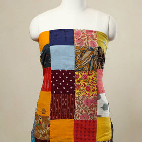 Buy Multicolor Handcrafted Patchwork Cotton Kurta Material
