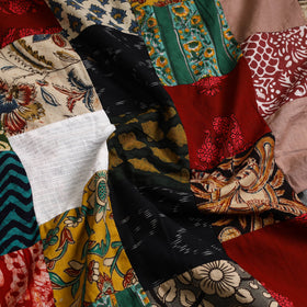 Buy Multicolor Handcrafted Patchwork Cotton Kurta Material