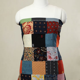 Multicolor - handcrafted patchwork cotton unstitched kurta