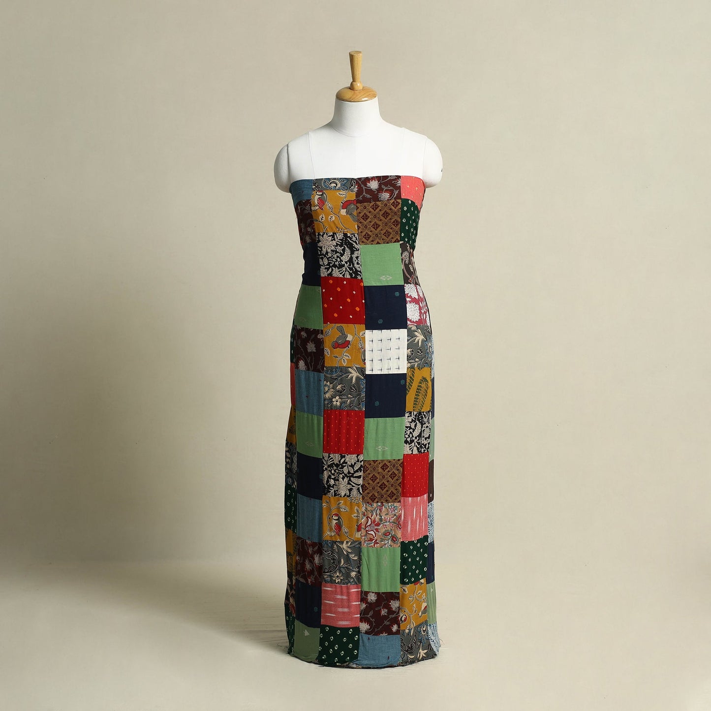 Buy Handcrafted Patchwork Cotton Kurta Material