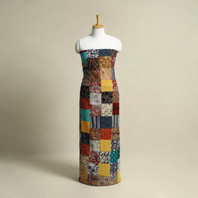 Multicolor - handcrafted patchwork cotton unstitched kurta