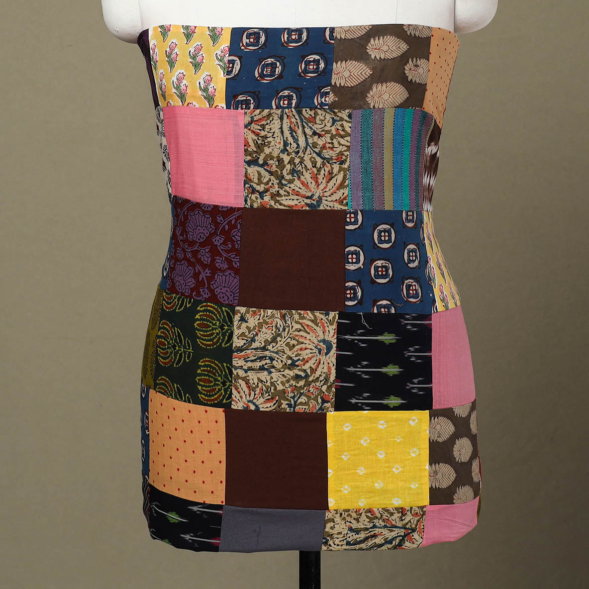 Buy Handcrafted Patchwork Cotton Kurta Material