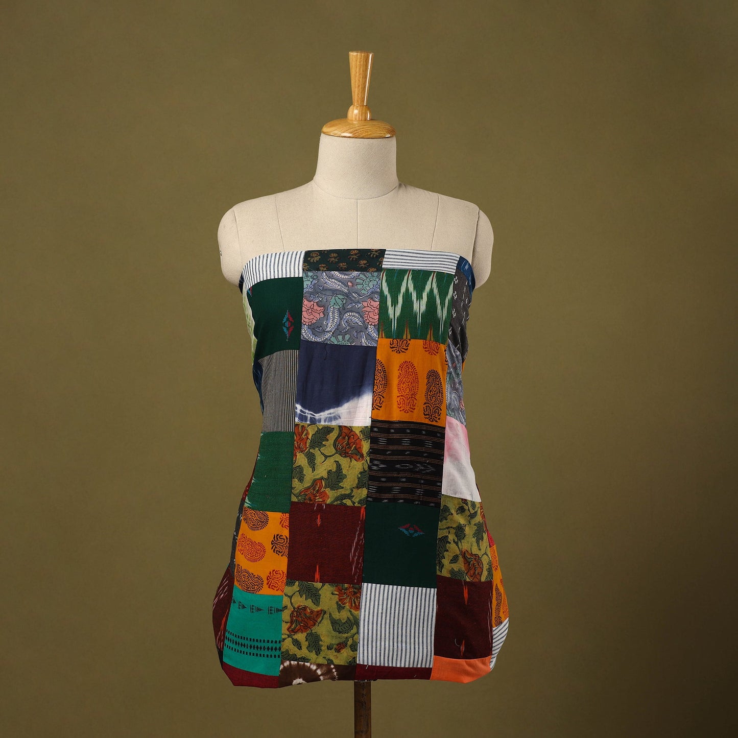 Buy Handcrafted Patchwork Cotton Kurta Material