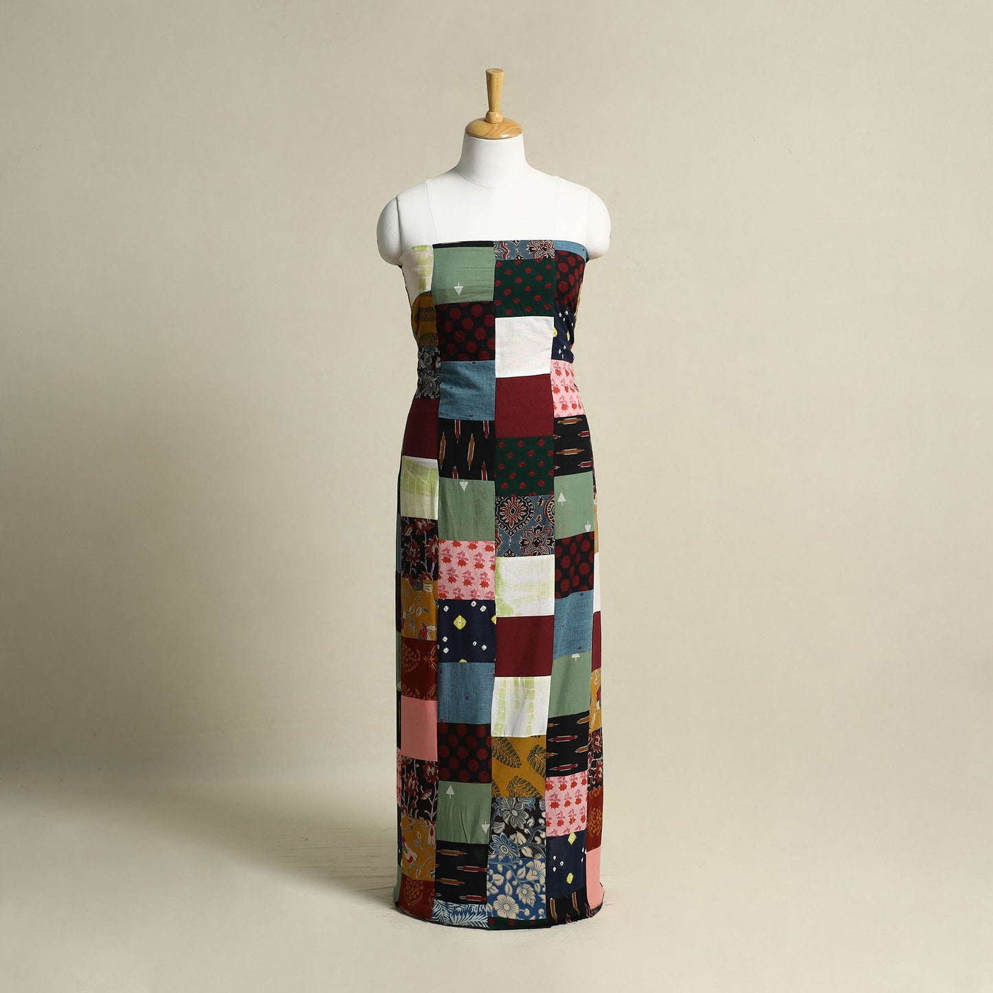 Buy Handcrafted Patchwork Cotton Kurta Material