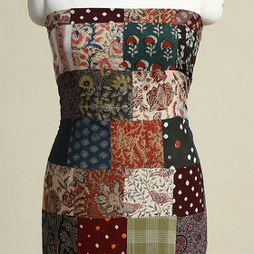 Multicolor - handcrafted patchwork cotton unstitched kurta