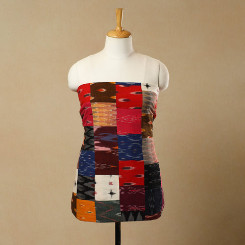 Multicolor - Handcrafted Patchwork Cotton Kurta Material (2.7m) 60