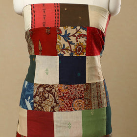 Multicolor - Handcrafted Patchwork Cotton Kurta Material (2.7m) 11