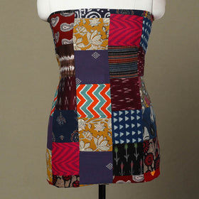 Multicolor Handcrafted Patchwork Cotton Kurta Material