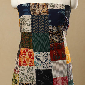 Multicolor - Handcrafted Patchwork Cotton Kurta Material (2.7m) 27