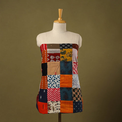  Multicolor Handcrafted Patchwork Cotton Kurta Material