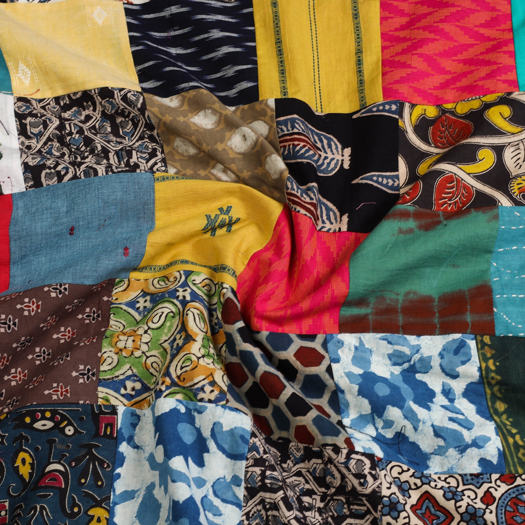  Handcrafted Patchwork Cotton Kurta Material