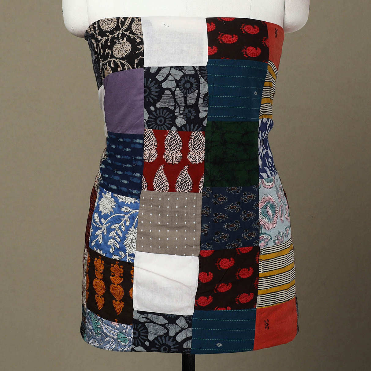 Buy Handcrafted Patchwork Cotton Kurta Material