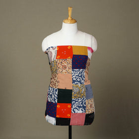 Multicolor - handcrafted patchwork cotton unstitched kurta