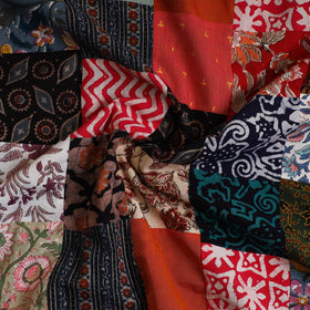 Buy Multicolor Handcrafted Patchwork Cotton Kurta Material