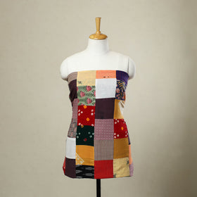  Multicolor Handcrafted Patchwork Cotton Kurta Material