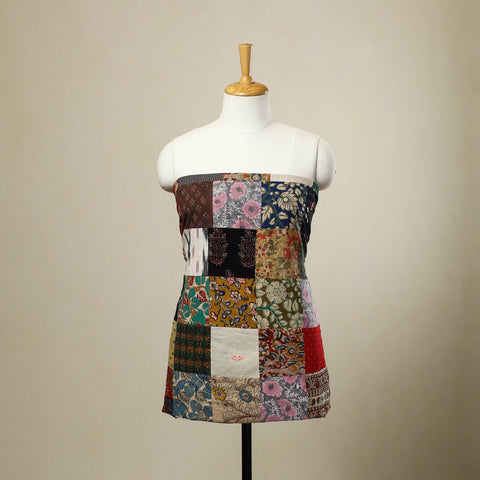  Multicolor Handcrafted Patchwork Cotton Kurta Material