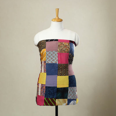 Buy Multicolor Handcrafted Patchwork Cotton Kurta Material