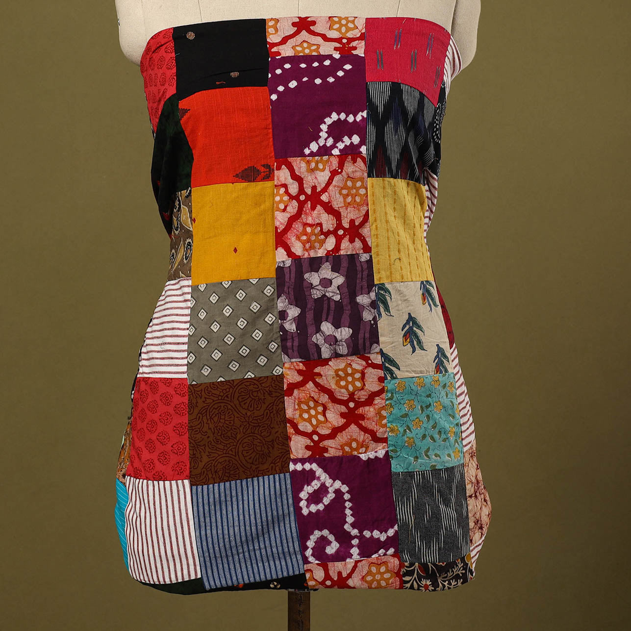 Buy Handcrafted Patchwork Cotton Kurta Material