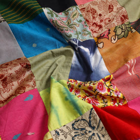 Buy Multicolor Handcrafted Patchwork Cotton Kurta Material