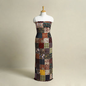 Multicolor - handcrafted patchwork cotton unstitched kurta