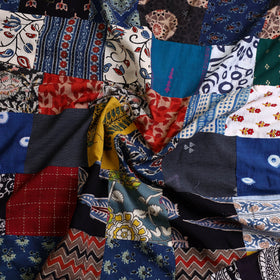 Multicolor - handcrafted patchwork cotton unstitched kurta