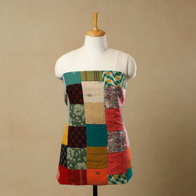 Buy Multicolor Handcrafted Patchwork Cotton Kurta Material