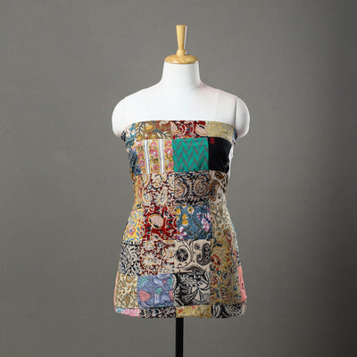 Multicolor - handcrafted patchwork cotton unstitched kurta